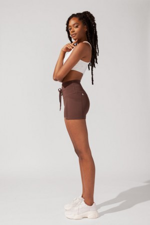 POPFLEX Cargo Booty Krátké with Pockets (Pet Hair Resistant) Carob | XMOG56483