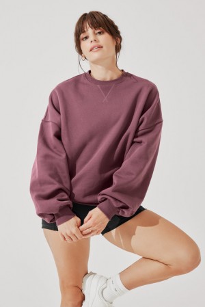 POPFLEX Cloud Crewneck Svetrové Merlot | ZHGT02614