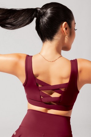 POPFLEX Corset Bra Crimson | SNIY86091