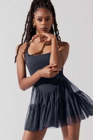 POPFLEX Corset Pirouette Šaty Tmavě Blankyt | XWTG69710