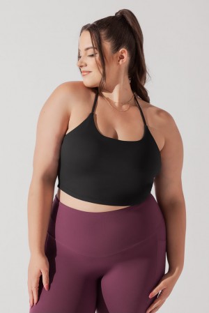 POPFLEX Flexy Crop Top Černé | JKSY09476