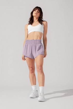 POPFLEX High Waisted Supershort™ Dusty Mauve | UZAC10794