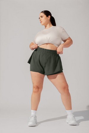 POPFLEX High Waisted Supershort™ Forestwood | CMYG64278