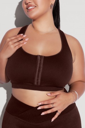 POPFLEX Hook It Up Seamless Bra French Roast | VIDX74986
