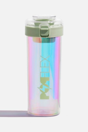 POPFLEX Iridescent Shaker Bottle Světle Zelene | ZXCJ93568