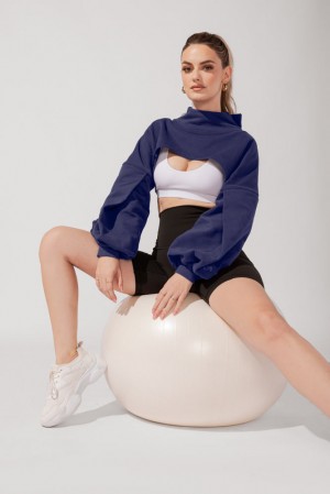 POPFLEX Mockneck Shruggie Tmavě Blankyt | HAZW19584
