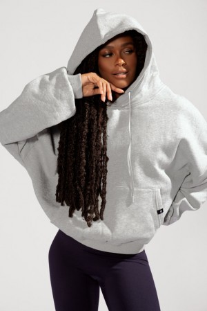 POPFLEX Pullover Cloud Hoodie Šedé | QMBN91625