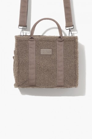 POPFLEX Small Sherpa Sloane Tote Warm Ash | EFXI91830