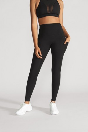 POPFLEX Supersculpt™ Leggings with Pockets (Soft Touch) Černé | EHCY07324