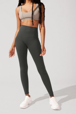 POPFLEX Supersculpt™ Leggings with Pockets (Soft Touch) Forestwood | GOPL89624