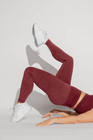 POPFLEX Supersculpt™ Seamless Leggings Garnet | WOMR96527