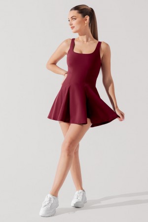 POPFLEX Tie-Breaker Superdress™ Crimson | SXPI71062