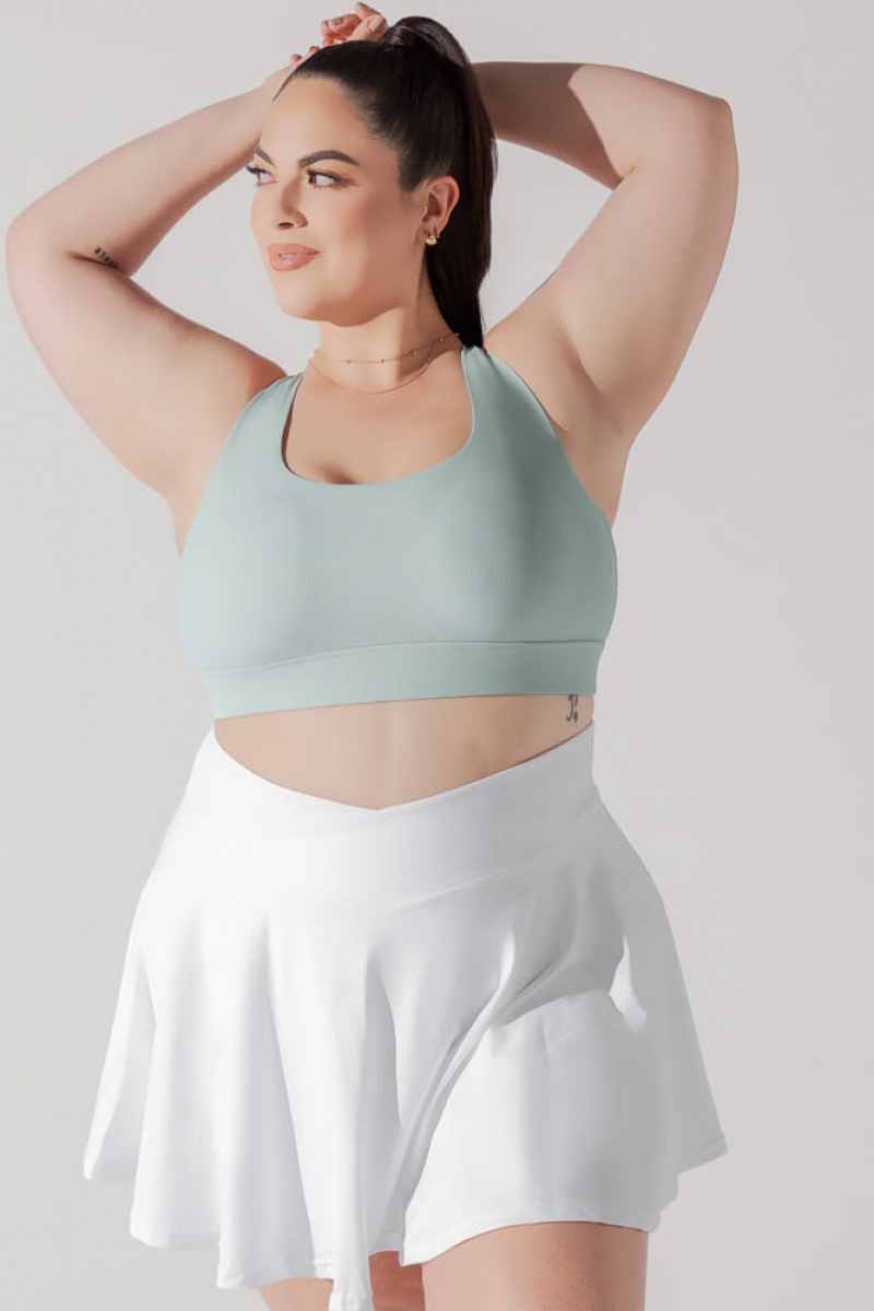 POPFLEX Adventure Scoop Bra (Žebrovaný) Seafoam | LGSF25314