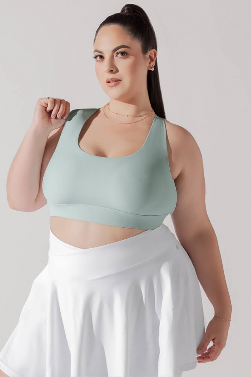 POPFLEX Adventure Scoop Bra (Žebrovaný) Seafoam | LGSF25314