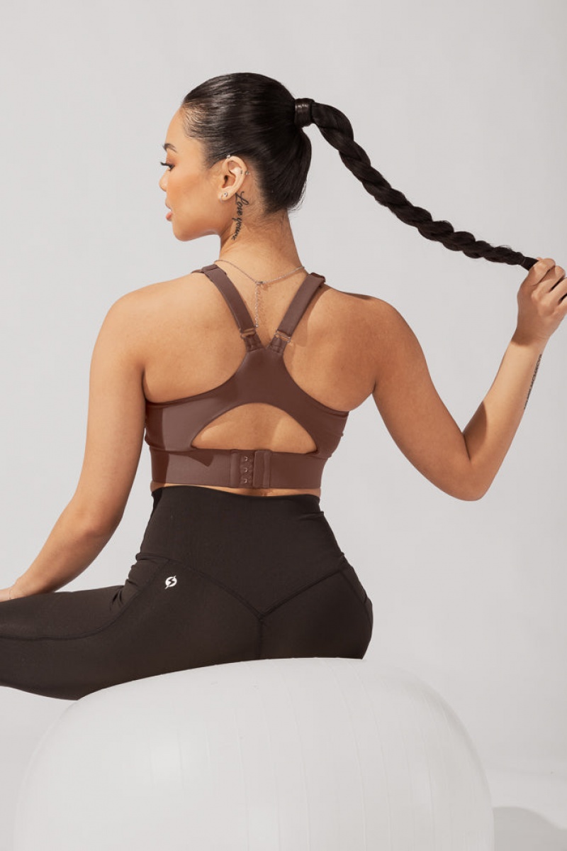 POPFLEX Ambition Bra Mocha | CAZQ29137