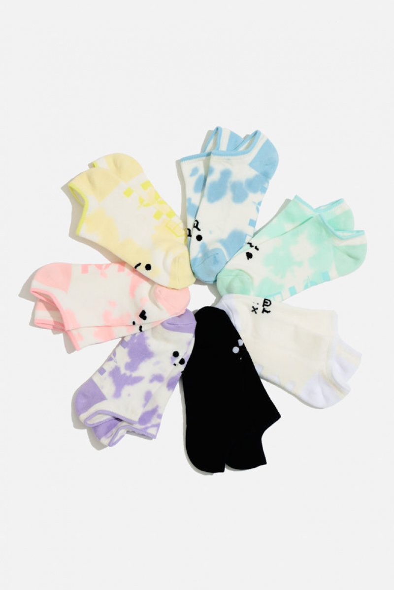 POPFLEX Angry Face Low Rise Socks Zelene | YBPU36710