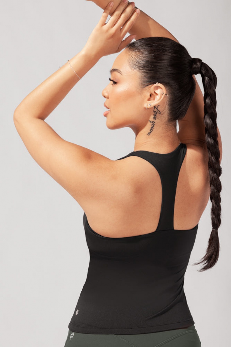POPFLEX Audrey Tank Černé | XNUY54908