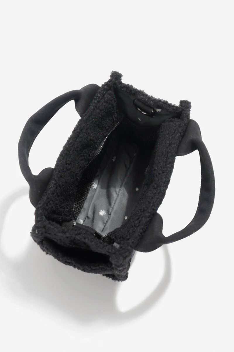 POPFLEX Baby Sherpa Sloane Tote Černé | JIZH67531