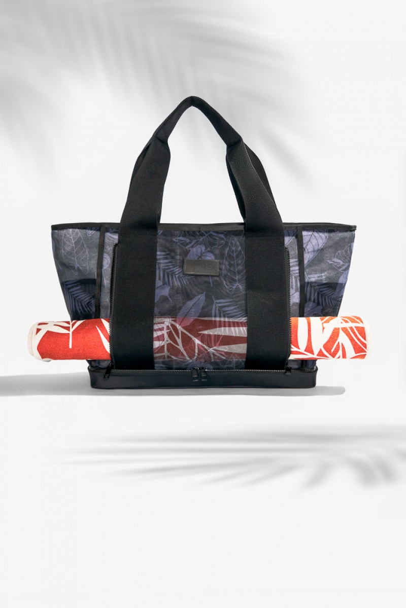 POPFLEX Big Beach Carryall Bag Midnight Palm | ZIAQ60351