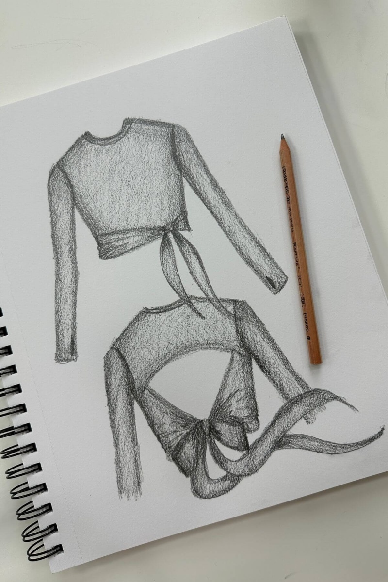 POPFLEX Bow Back Long Sleeve Tmavě Tmavě Blankyt | YFUW90437