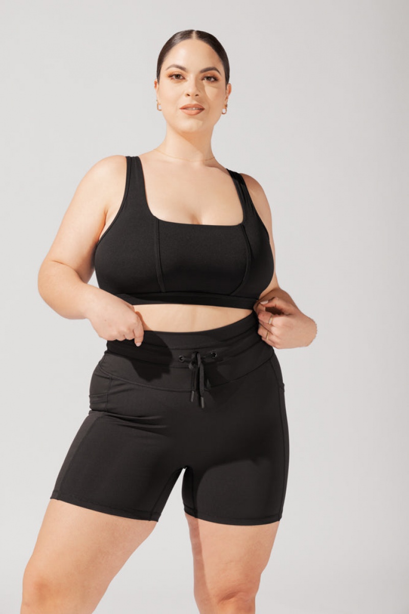 POPFLEX Cargo Booty Krátké (Soft Touch) Černé | BKRH81742
