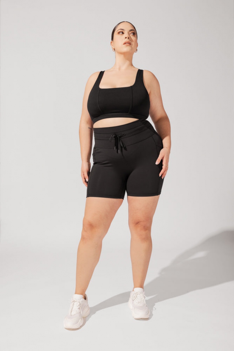 POPFLEX Cargo Booty Krátké (Soft Touch) Černé | BKRH81742