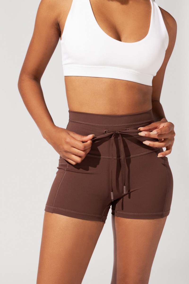 POPFLEX Cargo Booty Krátké with Pockets (Pet Hair Resistant) Carob | XMOG56483