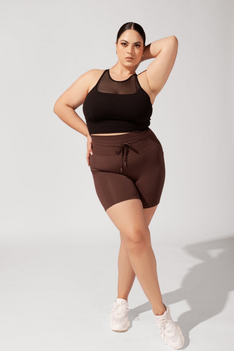 POPFLEX Cargo Booty Krátké with Pockets (Pet Hair Resistant) Carob | XMOG56483