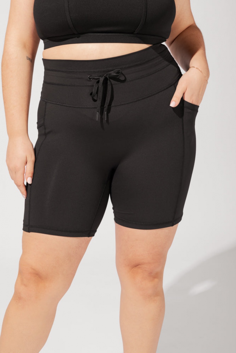 POPFLEX Cargo Cyklistické Krátké with Pockets (Pet Hair Resistant) Černé | EPQI56038