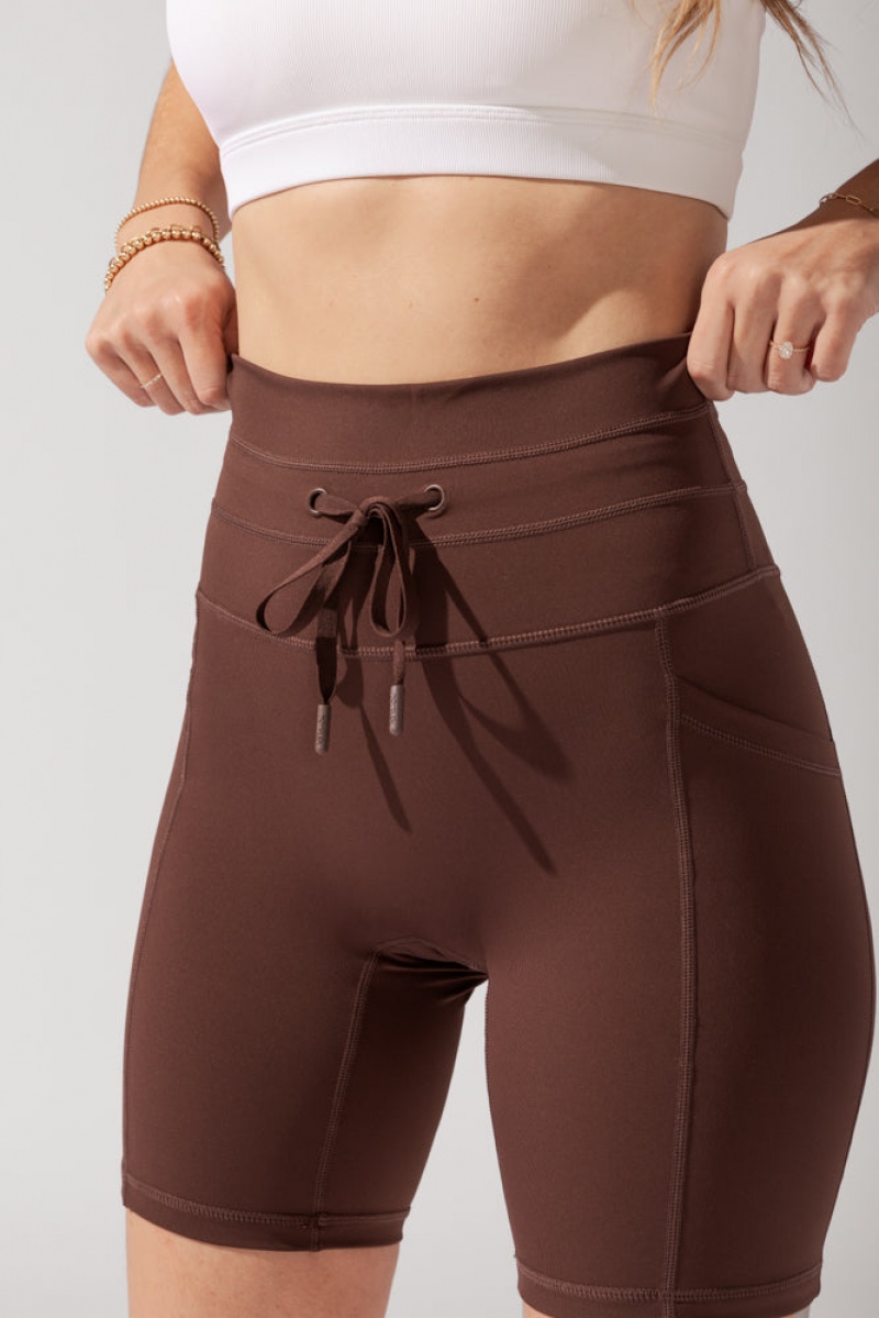 POPFLEX Cargo Cyklistické Krátké with Pockets (Pet Hair Resistant) Carob | KIPD53718