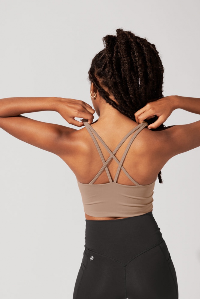 POPFLEX Celeste Mesh Crop Bralette Leafless Tree | XYJN85326