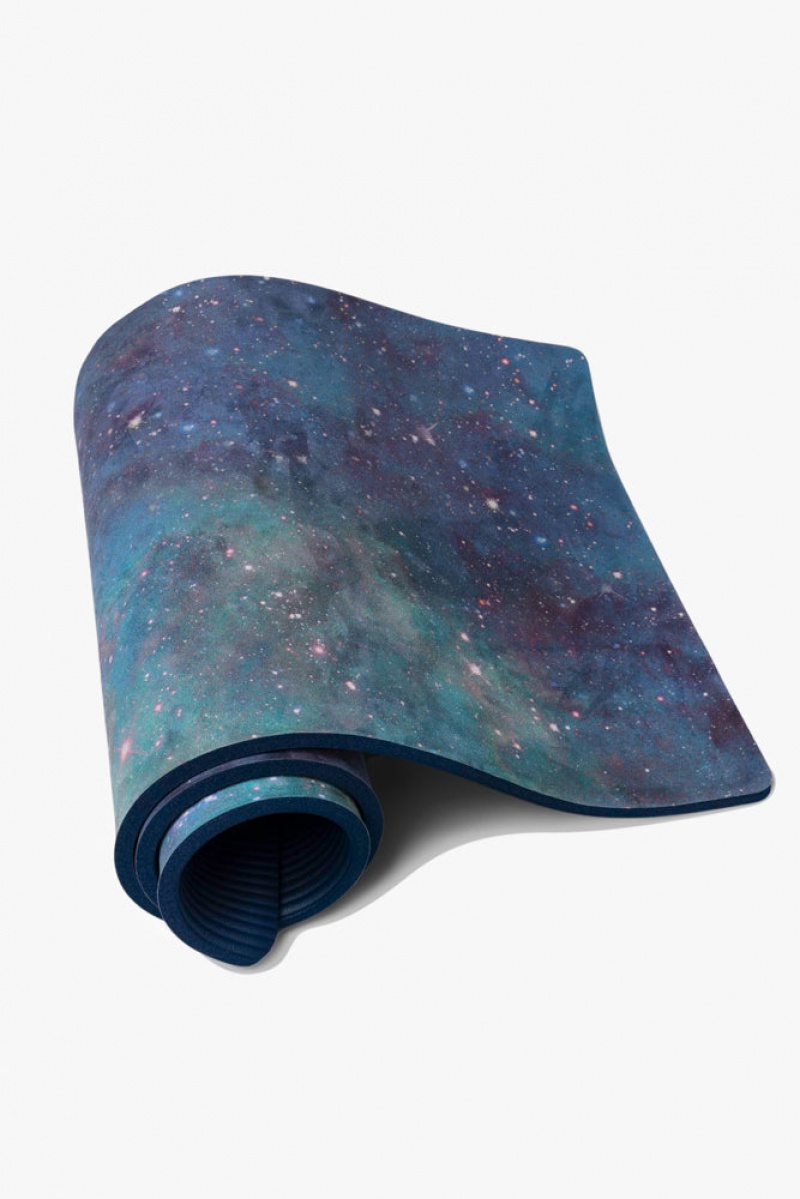 POPFLEX CloudCushion Veganské Semišové Jóga Mat Cool Cosmos 0.5