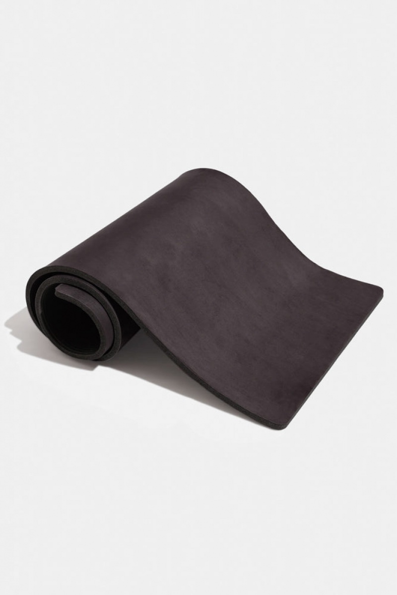 POPFLEX CloudCushion Veganské Semišové Jóga Mat Černé | NQGJ49163