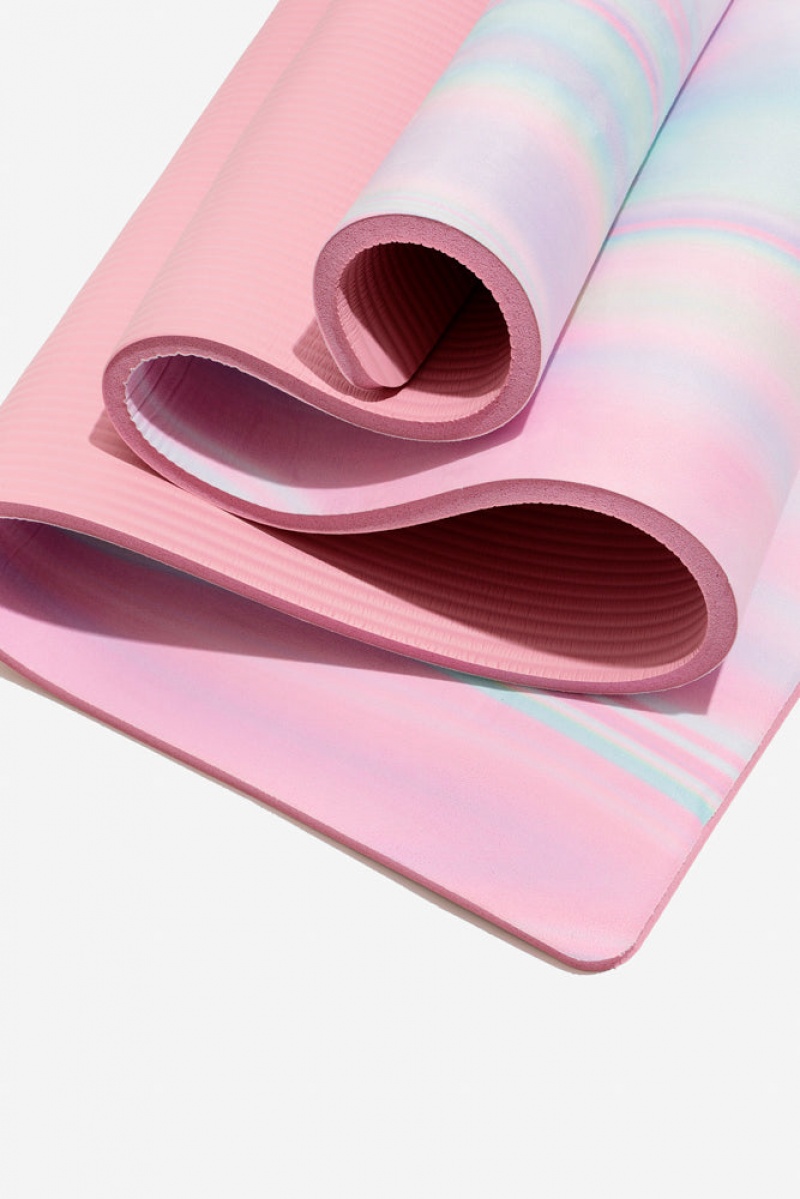POPFLEX CloudCushion Veganské Semišové Jóga Mat Prismatic 0.5” Thick | TEZD16487