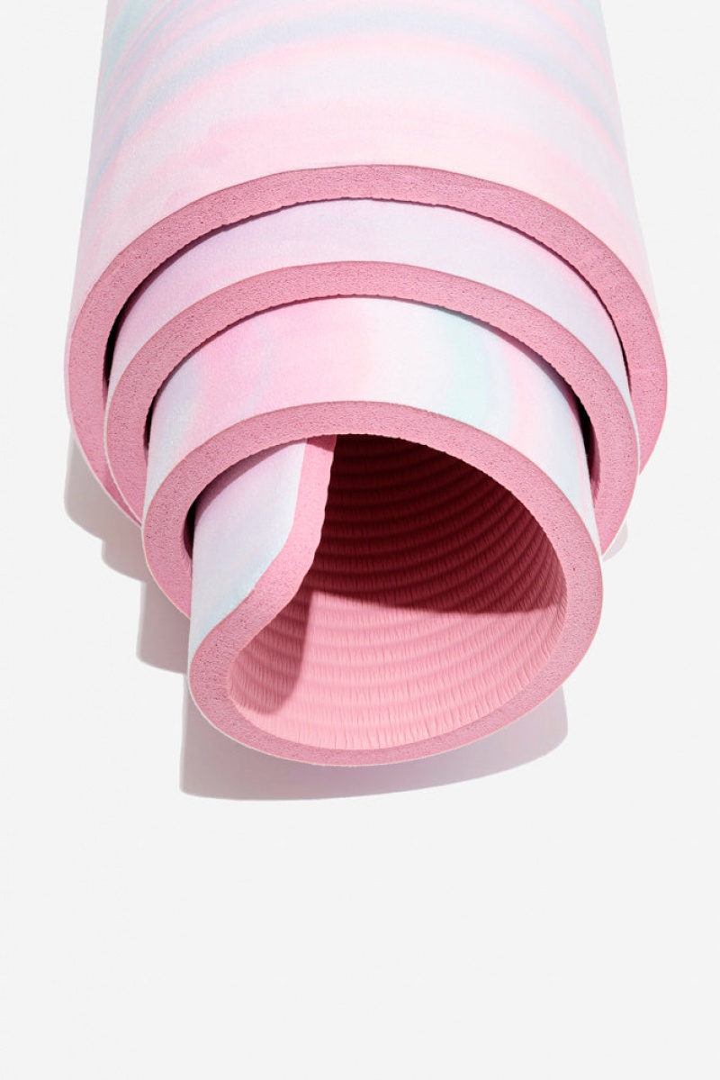 POPFLEX CloudCushion Veganské Semišové Jóga Mat Prismatic 0.5” Thick | TEZD16487