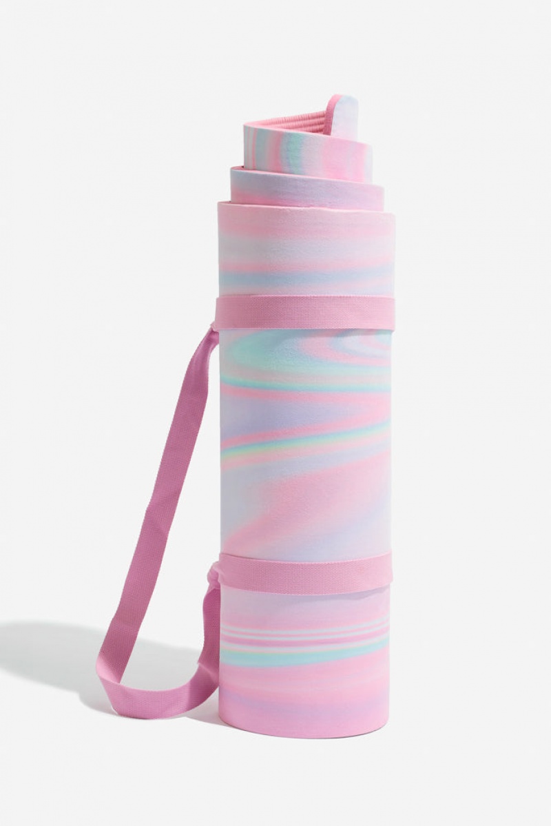 POPFLEX CloudCushion Veganské Semišové Jóga Mat Prismatic 0.5” Thick | TEZD16487