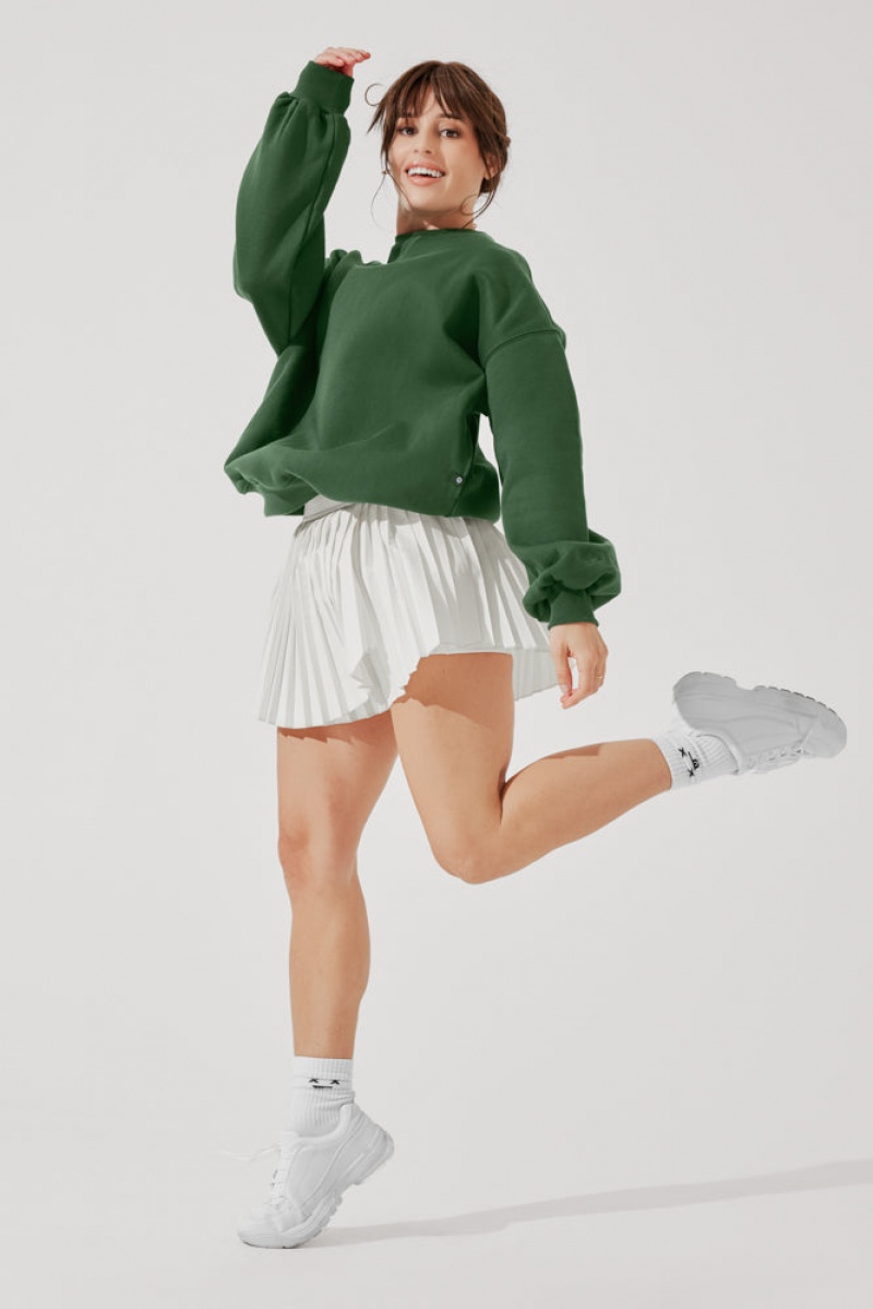 POPFLEX Cloud Crewneck Svetrové Zelene | MZIC70293