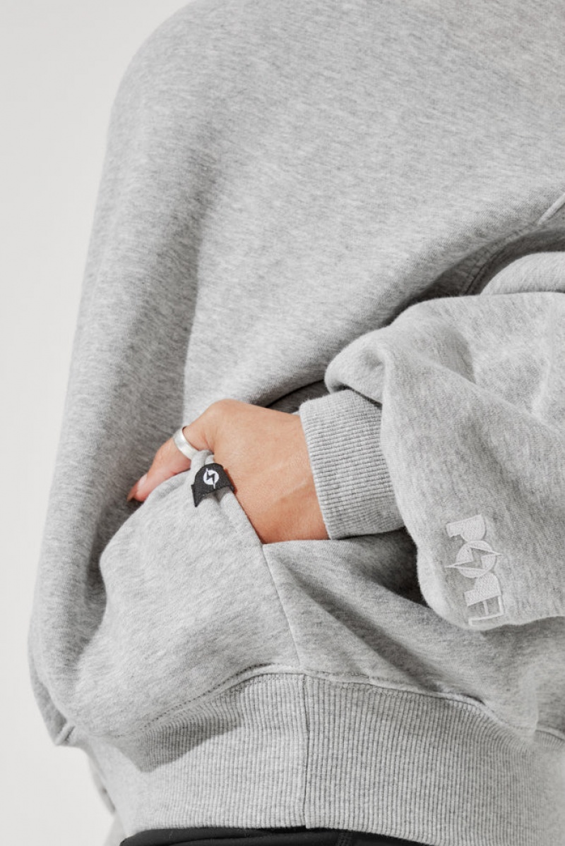 POPFLEX Cloud Crewneck Svetrové Šedé | EVJF52683