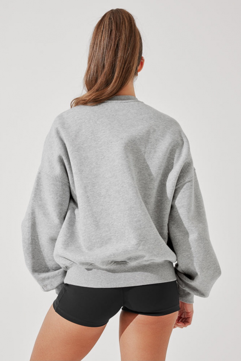 POPFLEX Cloud Crewneck Svetrové Šedé | EVJF52683