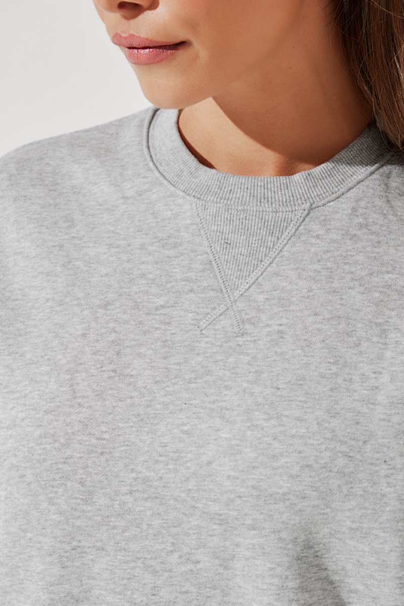 POPFLEX Cloud Crewneck Svetrové Šedé | EVJF52683