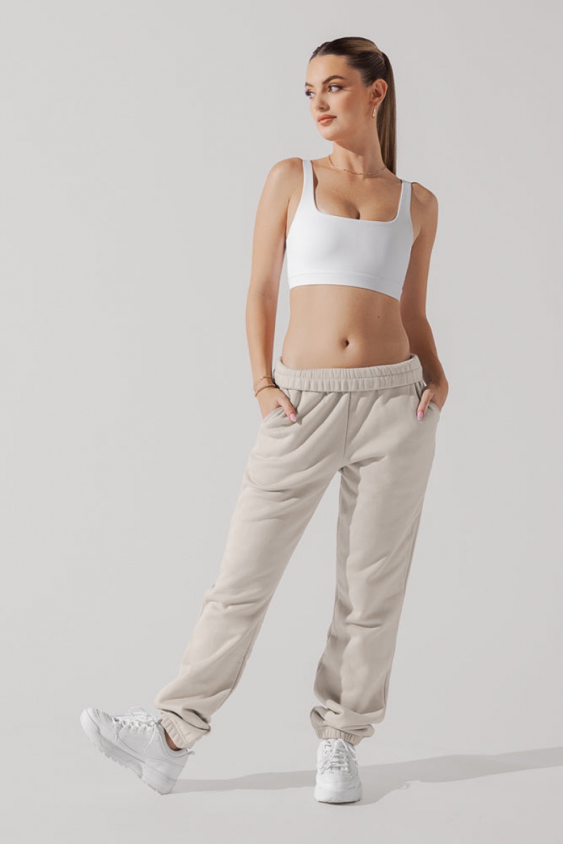 POPFLEX Cloud Rollover Sweatpant Seashell | SXBN78149