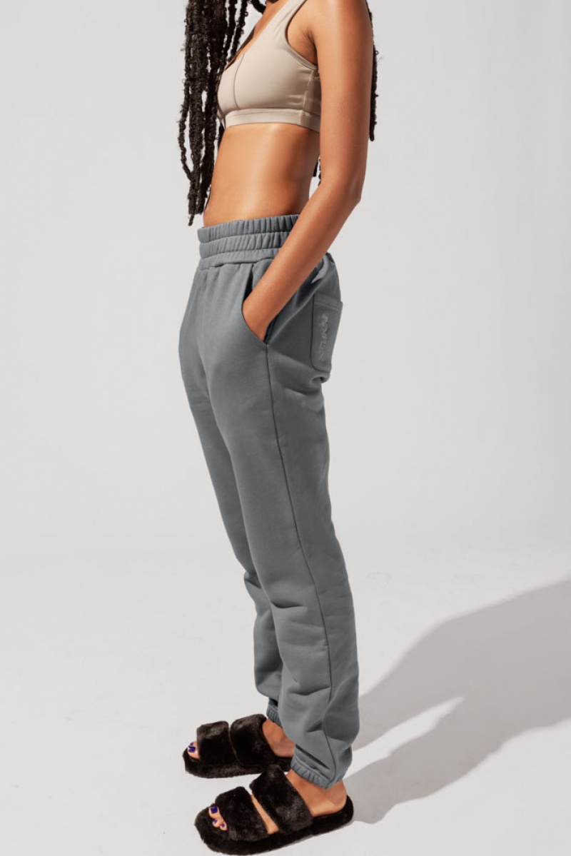 POPFLEX Cloud Rollover Sweatpant Smoke | DHGX70923