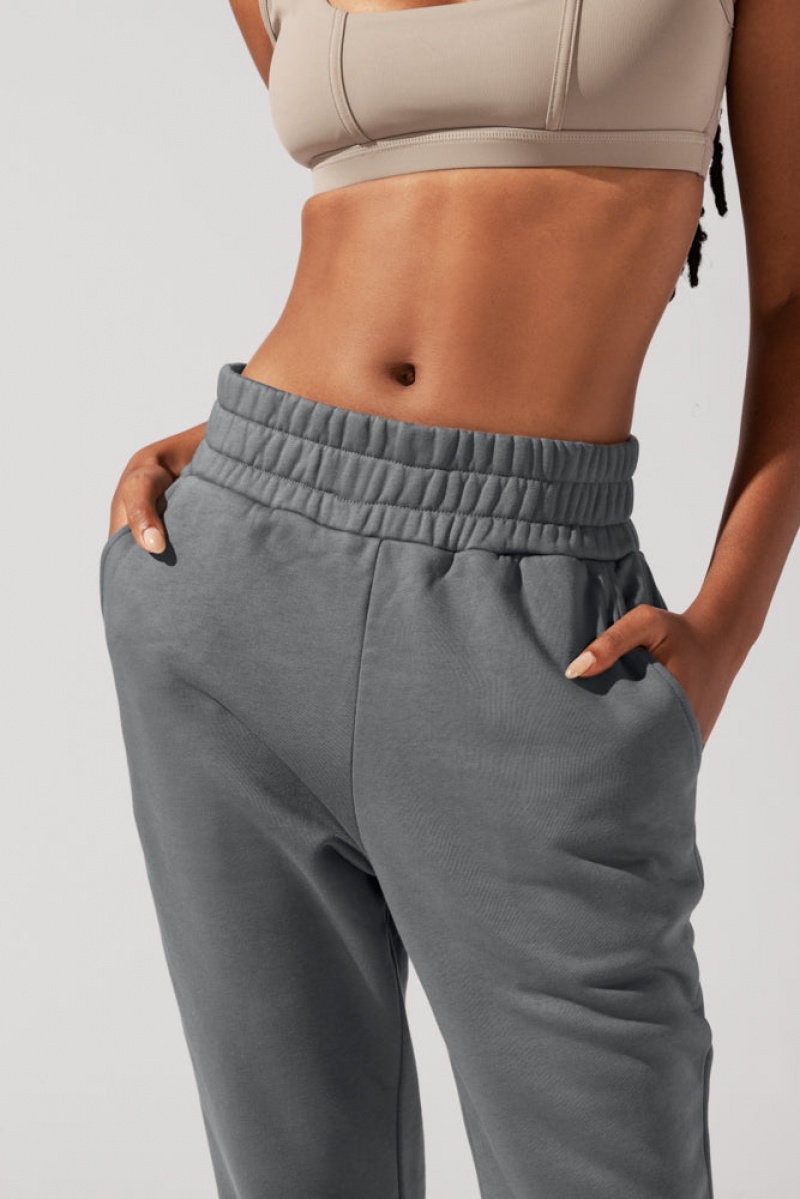 POPFLEX Cloud Rollover Sweatpant Smoke | DHGX70923