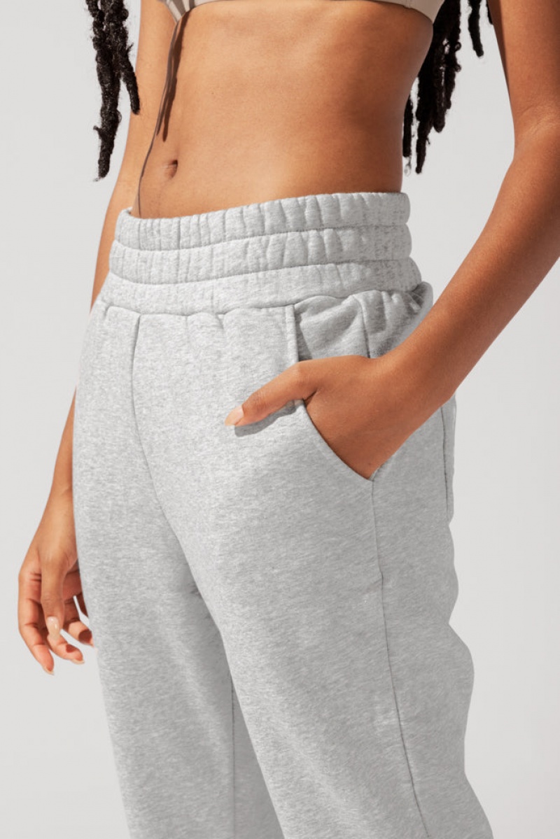 POPFLEX Cloud Rollover Sweatpant Šedé | LGJM32084