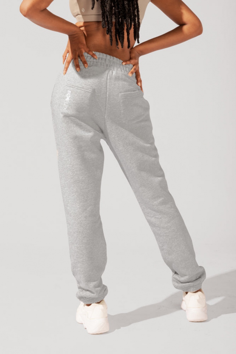 POPFLEX Cloud Rollover Sweatpant Šedé | LGJM32084