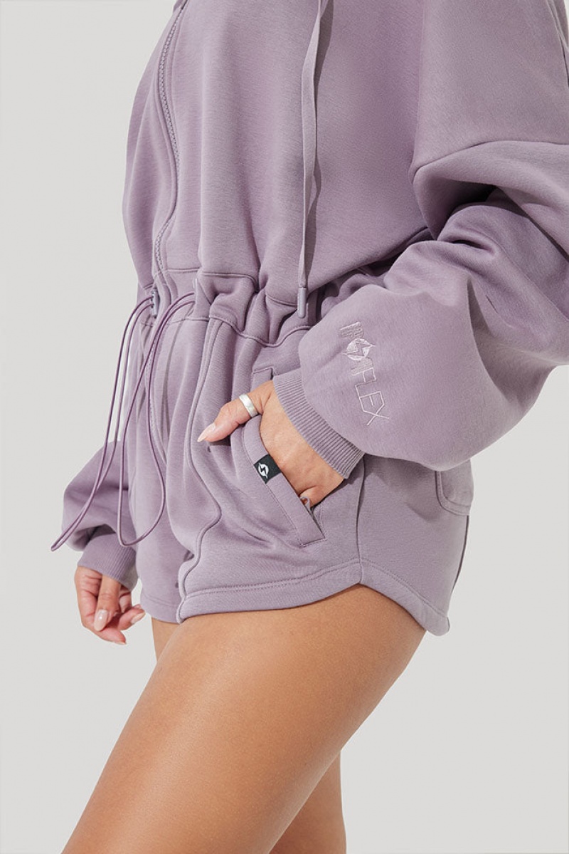 POPFLEX Cloud Romper Dusty Mauve | LGRE61857