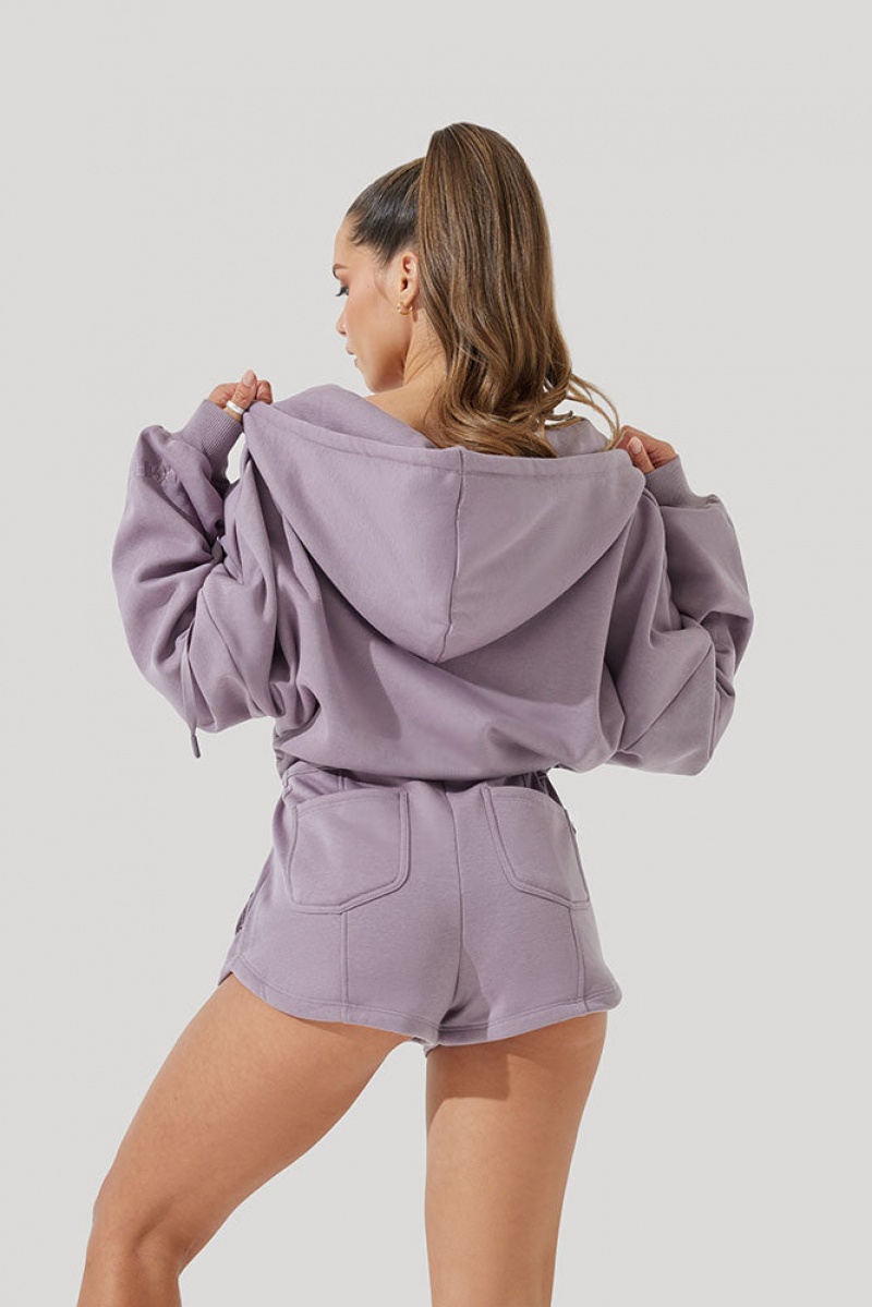 POPFLEX Cloud Romper Dusty Mauve | LGRE61857