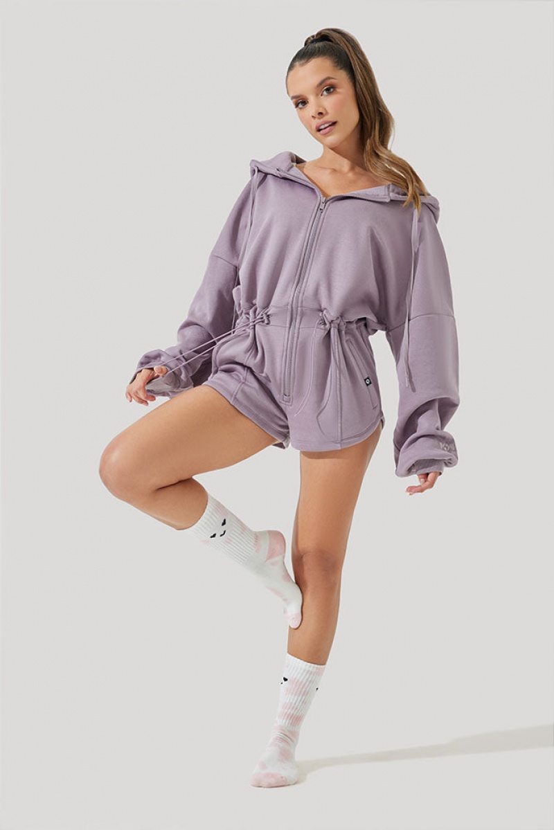 POPFLEX Cloud Romper Dusty Mauve | LGRE61857