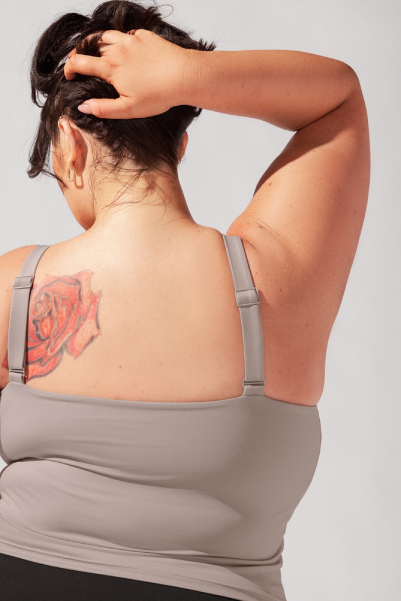 POPFLEX Corset Cami Smoky Taupe | KPYT90278