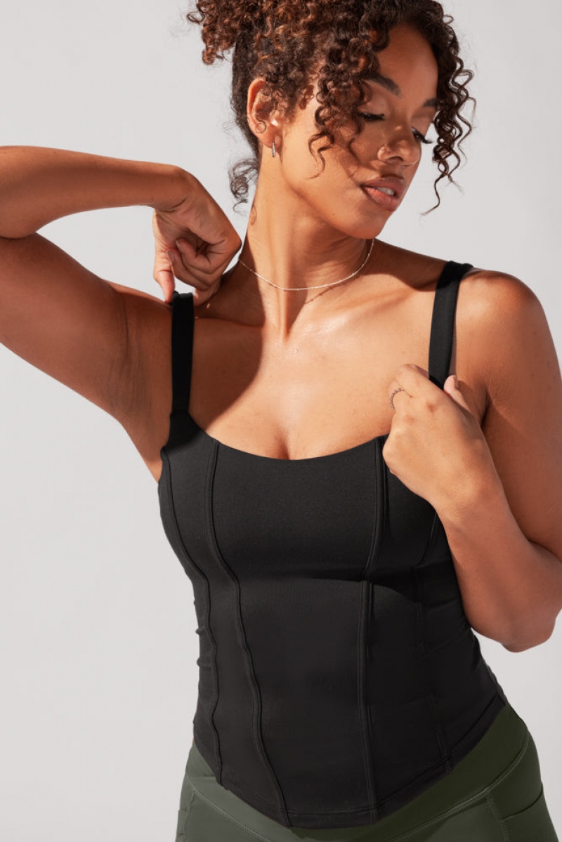 POPFLEX Corset Cami Černé | HEDY63524